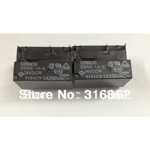 G5NB-1A-E-12V G5NB-1A-E-DC12V G5NB-1A 5V 12V 24V DC5V DC24V ORIGINAL ROHS 10PCS/LOT Free Shipping DC12V RELAY