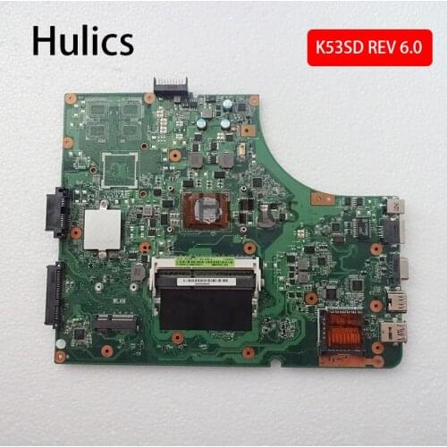 Hulics Original K53S For ASUS A53S K53SD K53S K53E REV:6.0 SR0DQ with i3-2350m laptop motherboard