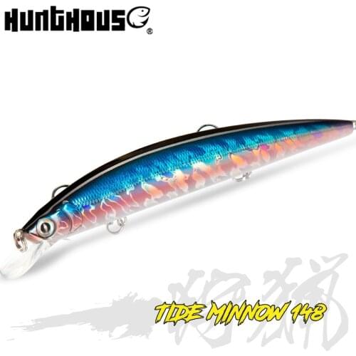 Hunthouse Tide Slim Minnow floating lure A-(175MM 26G) B-(148MM 22.8G) hard bait sea fishing for seabass pike pesca leurre