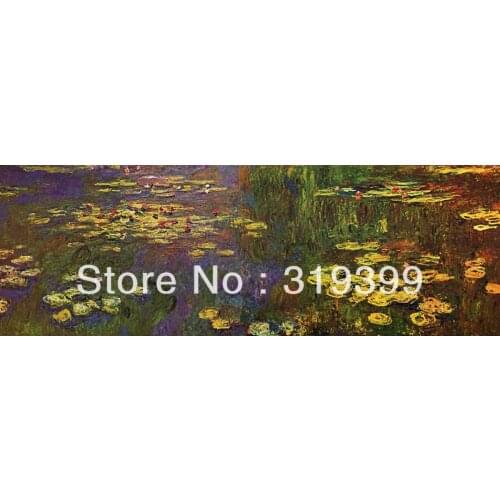 Oil Painting Reproduction on Linen cavas,Water Lilies 1920-1926, 100%handmade,Free Fast Ship,museum Quality