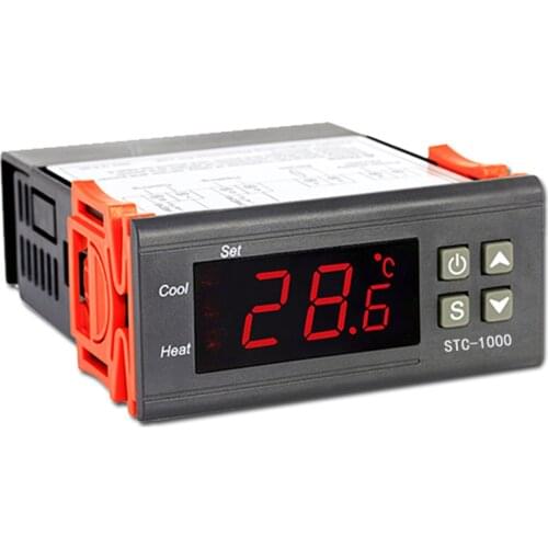 Temperature controller thermostat Digital thermoregulator for incubator relay LED 10A heating cooling STC-1000 12V 24V 220V