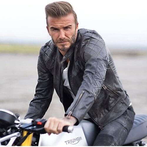 Spring and Autumn Natural Cowhide Leather Jacket Men Motorcycle Jackets Biker Clothing Man Slim Real Leather Coat