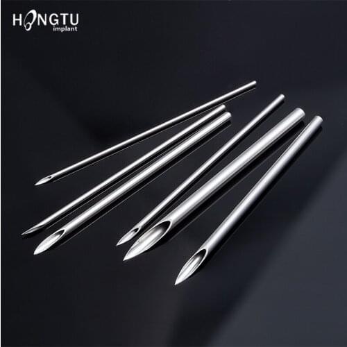 5/30pcs Medical Surgical Steel Body Piercing Needles Set Nipple Sterile Disposable Tool Kit Belly Tongue Tattoo Lip Nose Jewelry