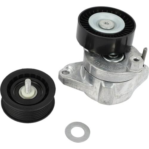 Drive Belt Tensioner+2 Idler Pulleys Set of for Mercedes Benz 2720270+1419+1019