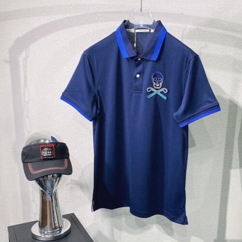 New 2021 Mark-Lon Fashion Golf Polo-Shirt Mens Summer Quick-Dry Sports Short Sleeves