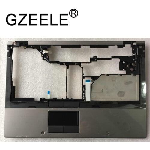 GZEELE New For HP EliteBook 8440P Palmrest Keyboard Bezel Cover Upper Case Assembly SILVER No fingerprint hole