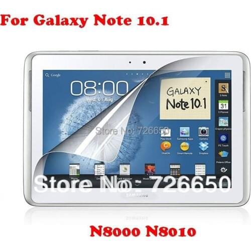 High Clear Transparent Screen Protector / Guard For Samsung Galaxy Note 10.1 N8000 N8010 With Retail Package
