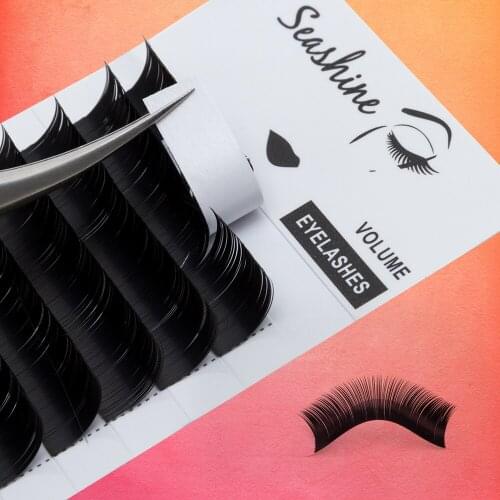 Seashine Russian Volume Lash Extension Single Eyelashes Extension Private Label Individual Lash Classic Natural Soft Individual