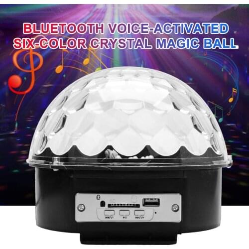 Projector Effect Lamp Light Christmas Party Decor Bluetooth LED DJ Disco Light Sound Control Stage Lights Crystal Ball Lamp