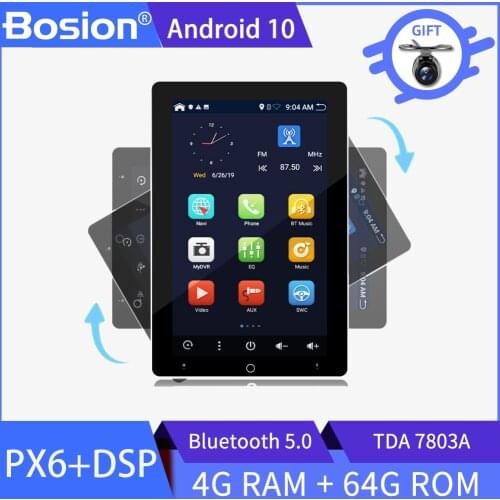 10 inch Rotation 2DIN universal Android 10 Car Audio GPS Radio Video Player Stereo Auto BT RDS Head unit 2din with wifi usb sd