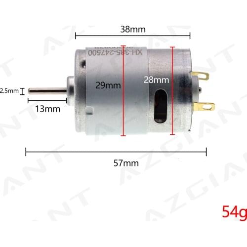 XH-385-247500 motor carbon brush rotor miniature DC diy power electric drill tool motor