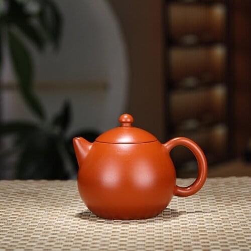 Yixing recommended authentic undressed ore mud zhu Long Dan pot 230 cc famous ChanFangChun all hand pot wholesale