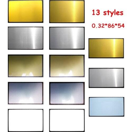 0.32mm 100pcs Blank Sublimation Metal Name Card Printing Blank Business Card Sublimation Ink Transfer