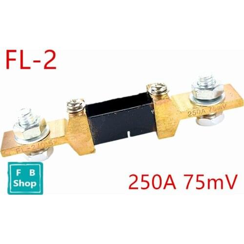 1pcs FL-2 250A 75mV DC 0.5 Precision Current Shunt Resistor for Amp Ampere panel meter