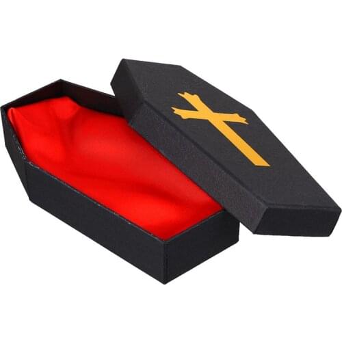 1pc Halloween Coffin Shape Storage Boxes Jewelry Boxes Gift Packaging Cases