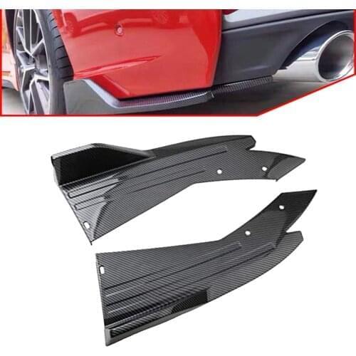 2X Universal Anti-Scratch Car Rear Bumper Lip Splitter Diffuser Lip For BMW E90 E91 E92 E93 F07 F10 F11