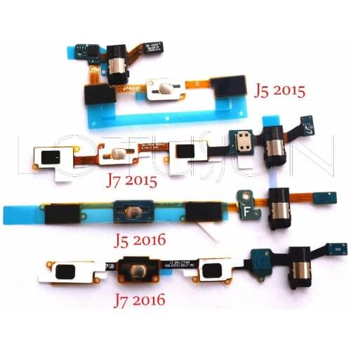 20x home button return menu light Sensor &Headphone Jack audio flex For samsung galaxy J5 J500F J7 J700F J5 J7 2016 J510F J710F