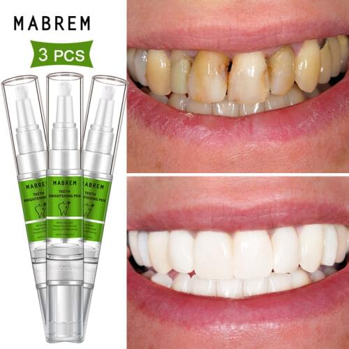 3PCS Teeth Whitening Pen White Teeth Cleaning Serum Oral Hygiene Essence Remove Plaque Stains Dental Bleaching Cleaning