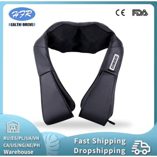 HFR-878-3F DC Adaptor Heat Shiatsu Back and Full Body Use in Car and Home Neck & Shoulder Kneading Massager