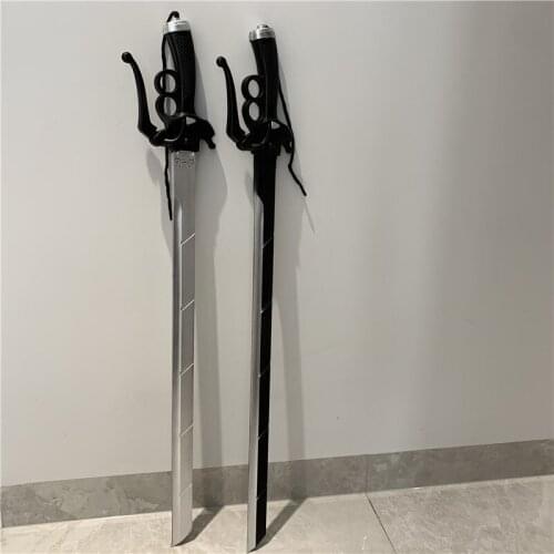 Attack On Titan 1:1 Cosplay Gun Sword Mikasa Eren Rivaille Ackerman Weapon Prop Sword Cos Halloween Gift 95cm