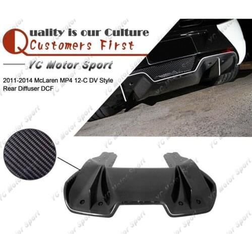 Car Accessories Dry Carbon Fiber D Velocita Style Rear Diffuser Fit For 2011-2014 MP4 12-C Rear Bumper Diffuser