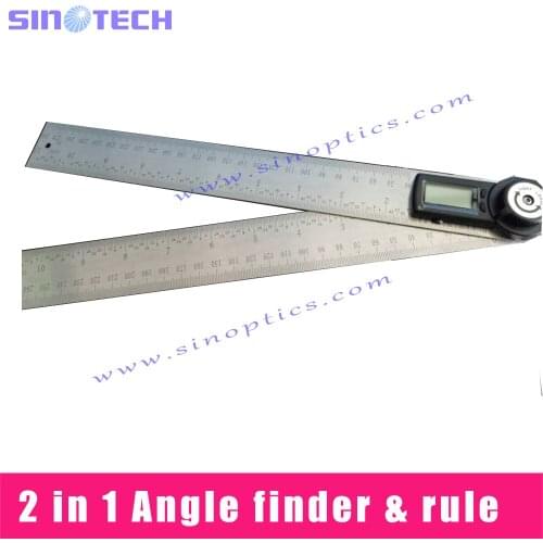 Free shipping 2 in1 Digital 280+280mm Ruler 360degree Angle Finder Meter Protractor AR300