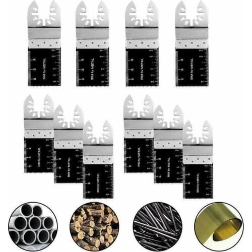 Bi-Metal Oscillating Multi-Tool Saw Blades Carbon Steel Cutter Universal Rotary Cutting Coarse/Fine Teeth For Wood 5Pcs/Set