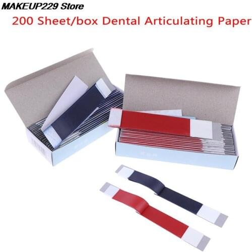 200 Sheet/Box Dental Dentista Articulating Paper Blue Strips Whitening Material Tool Dental Lab Products Oral Dentist Teeth Care