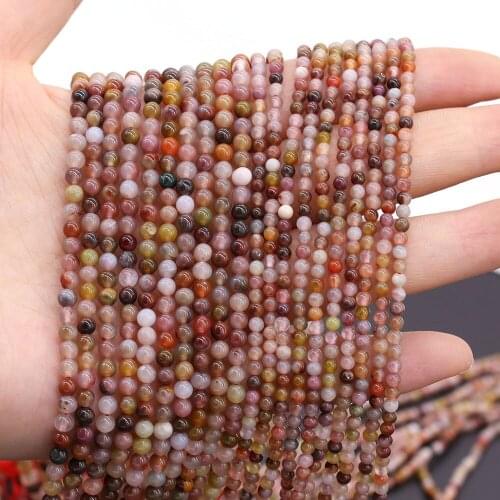 Natural Stone Beads YanYuan Agate Loose Beads For Jewelry Making Charms DIY Necklace Bracelet Earrings Ring Craft Accessory