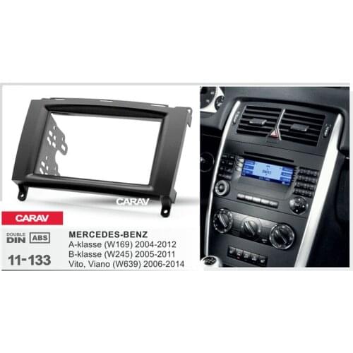 CARAV 11-133 Top Quality Radio Fascia for MERCEDES-BENZ A-klasse Vito (W639) , Viano Stereo Fascia Dash CD Trim Installation Kit