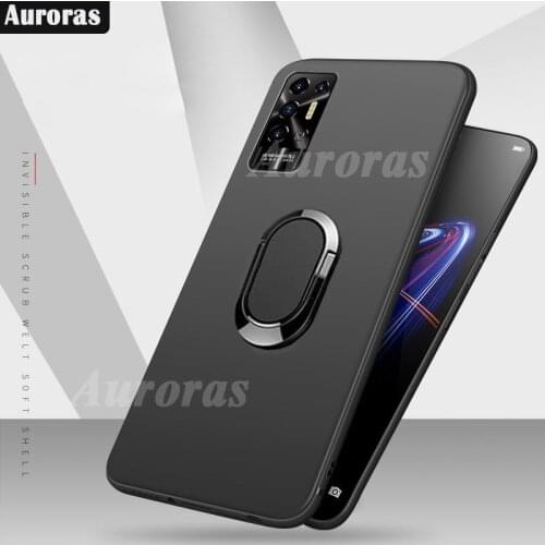 Auroras For Tecno Pova2 Case Full Protection Soft Silicone Matte Ring Cover For Tecno Pova 2 Phone Case Funda Cover