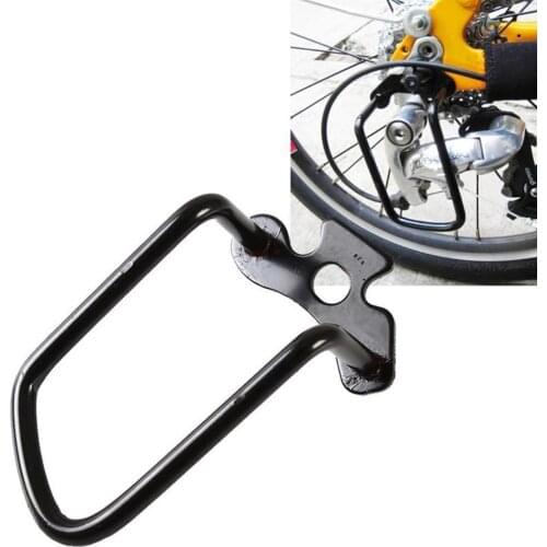 Black Bicycle Gear Rear Transmission Protector Guard Derailleur Iron Rear Chain Bike Derailleur Cycling K3P9