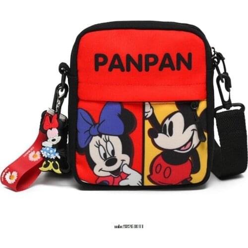 Disneys new Mickey Mouse Minnie ladies one-shoulder camera bag fashion clutch bag bag clutch card bag coin bag