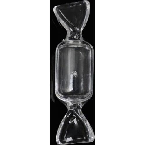 DoreenBeads Acrylic Empty Beads/Rhinestone Box Storage Container Candy Shape Clear 8.2cm x 2.2cm(3 2/8" x 7/8"),20PCs