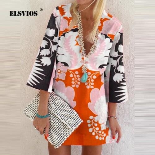 ELSVIOS Boho Summer Dresses
