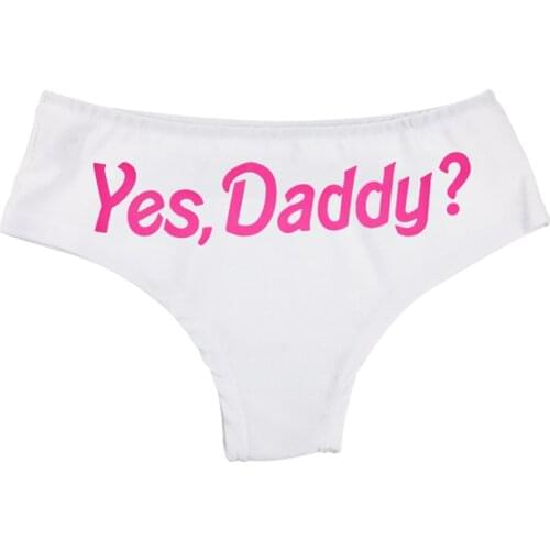 FX Yes Daddy Letter Print Ladies Funny Ladies Underwear Thong Ladies Underwear Sex Toys 275