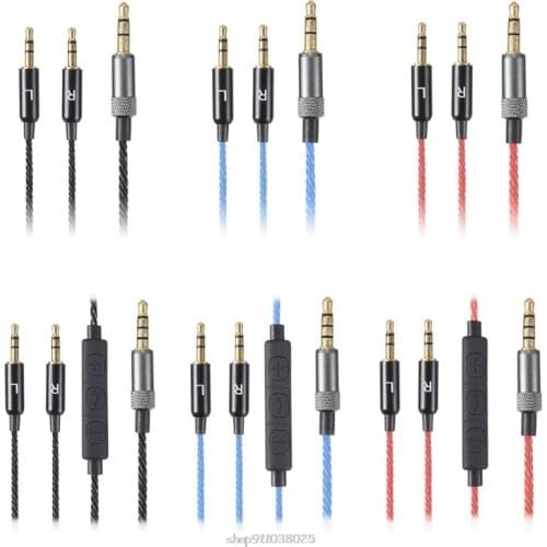 Flexural Replacement 1.2m Audio Cable With Mic/ For Sol Republic Master Tracks HD V8 V10 V12 X3 Headphone Audio Cable Mar11 21