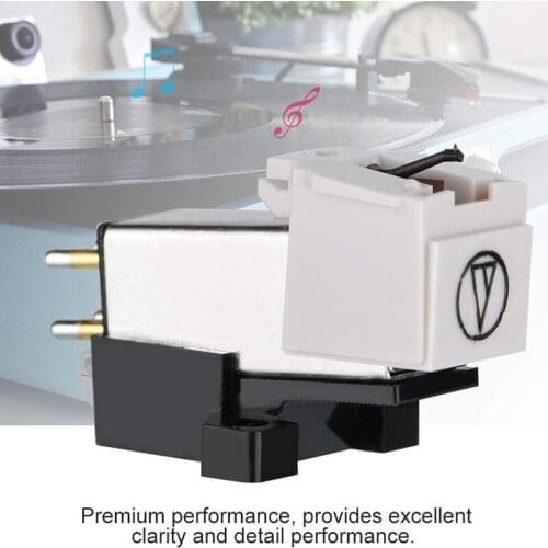 Magnetic Cartridge Stylus with LP Vinyl Needle for Turntable Record Player Standard Mount Accurate Record Function