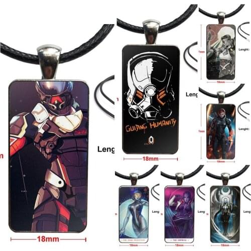 Mass Effect N7 N7 Spectrum1 For Unisex Gift Fashion Glass Cabochon Pendant Necklace With Women Steel Plated Statement Jewelry