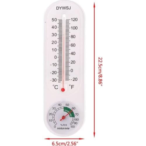 Indoor Outdoor Wall Hung Thermometer Hygrometer Garden Office Temperature Logger M17 21 Dropshipping