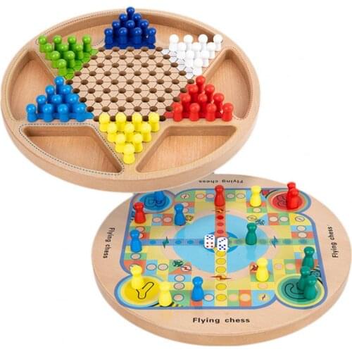 Gobang Non-toxic Family Game Environment Friendly Combo Game with Chess Ludo Chinese Checkers Toys for Kids