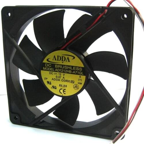 ADDA original 12cm DC 12v 0.37A AD1212HB-A71GL for 120*120*25mm case cooling fan