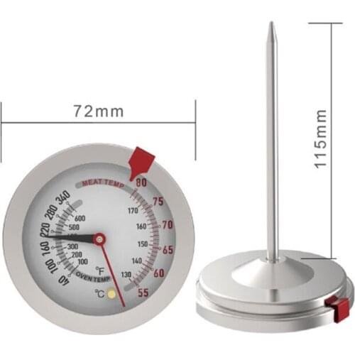 X7XD Stainless Steel Oven Roasting Meat Thermometer Poultry Turkey Grill Waterproof Kitchen Food Probe Temperature Gauge