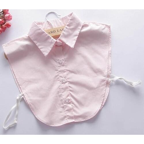 Ladies Women Adult Detachable Lapel Shirt Fake Collar Fashion Solid Color False Blouse Neckwear Clothing Accessories B88