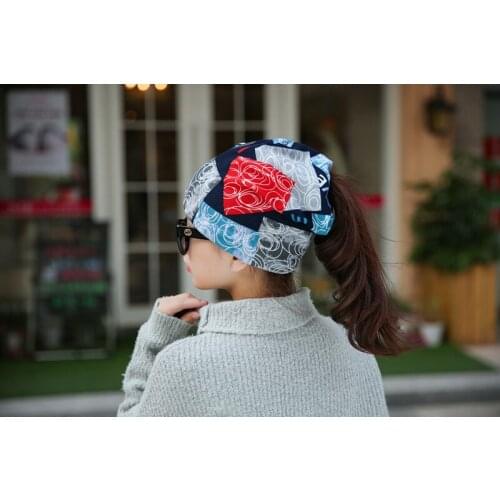 Womens Baotou Hat Autumn and Winter Tide Turban Head Hat Pile Hat Collar Bonnets for Women wholesale bonnets