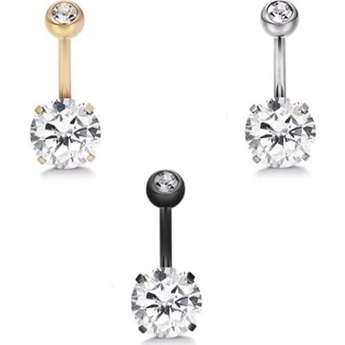Sexy Dangling Navel Belly Button Rings Belly Piercing Crystal Surgical Steel Woman Body Jewelry Barbell Women Accessories