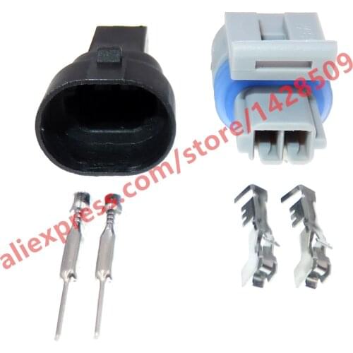 20 Sets GM TPS 2 Pin Socket Female Male Automotive Connector Waterproof Electrical Sensor Connector 12162197