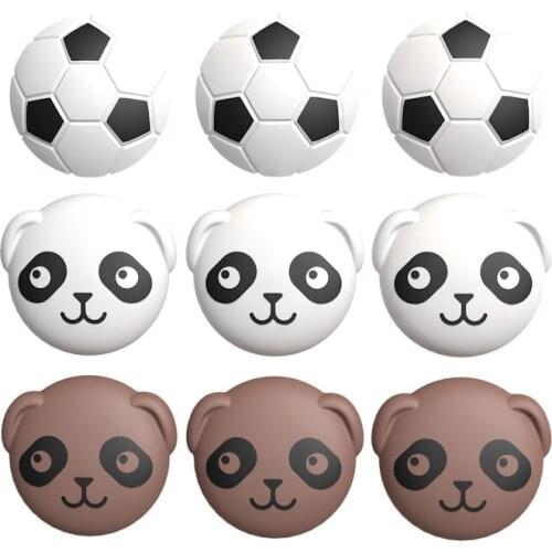 3pcs Silicone Bumper Silencer Pad for Door Handle Safety Shock Absorber Wall Protection Adhesive Door Stopper Hardware