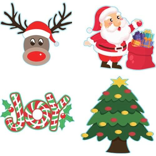 4 Pcs Outdoor Yard Sign Yard Sign Christmas Outdoor Signs for Decor Xmas Garden