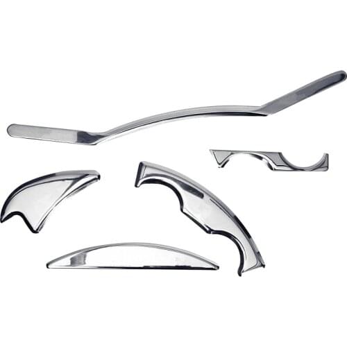 5Pcs/Set Stainless Steel Tissue Therapy Muscle Massage IASTM Tools Whole Body Relaxation Deep Tissue Recovery Promote Blood Circ